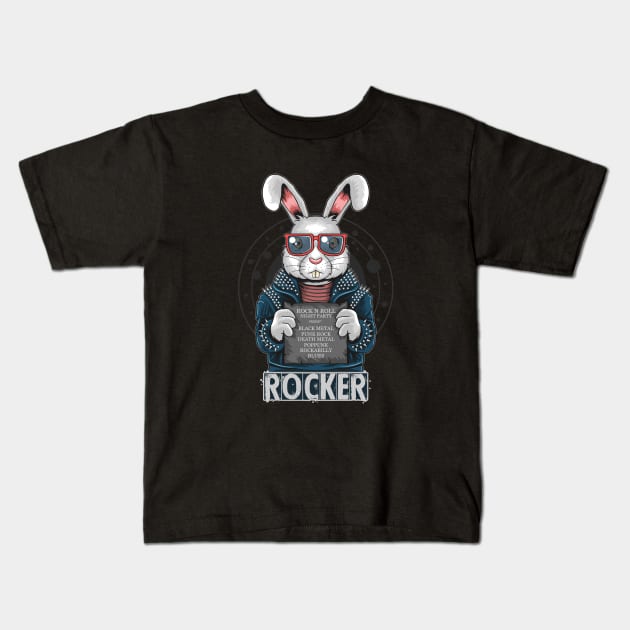 ROCKER Kids T-Shirt by kevenwal